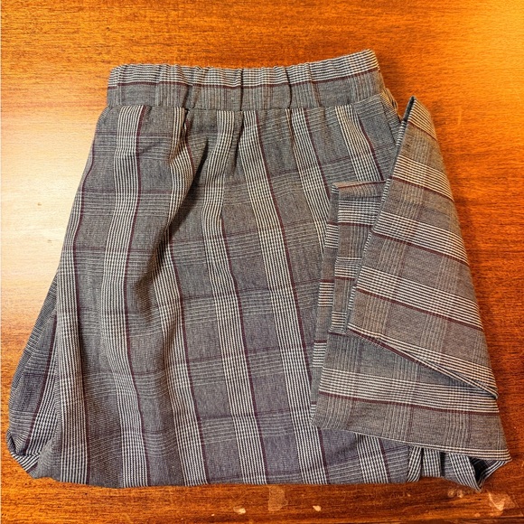 Allison Daley Pants - Gray Plaid Pants